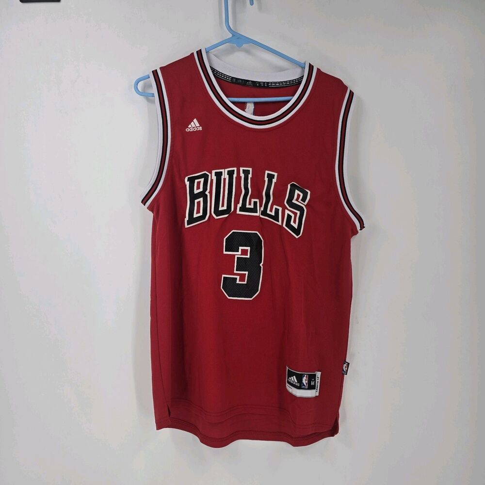 Adidas NBA Chicago Bulls Jersey - Dwyane Wade #3 Red Basketball